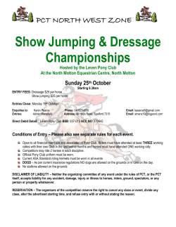 Show Jumping - Pony Club Association of Tasmania