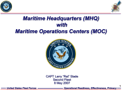(MHQ) with Maritime Operations Centers (MOC)