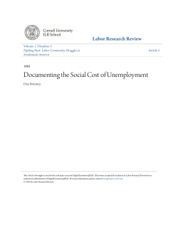 Documenting the Social Cost of Unemployment