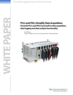 PLCs and PACs Simplify Data Acquisition