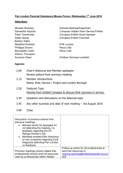 2.00 Chair`s Welcome and Member apologies Review actions from