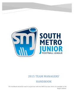 2015 Team managers` handbook