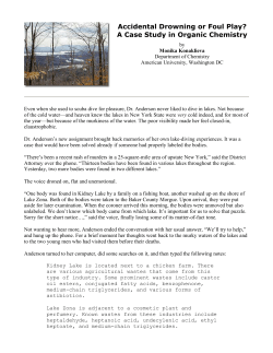 Accidental Drowning or Foul Play? - National Center for Case Study