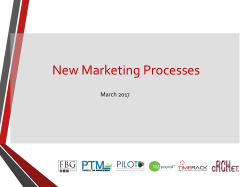 MARKETING PROCESS Con`t