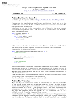 Problem 9.1. Recursive Search Tree Problem 9.2. T9 directory