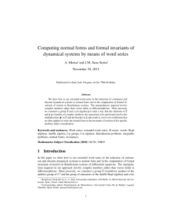 Computing normal forms and formal invariants of dynamical systems