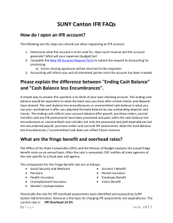 IFR Account FAQs