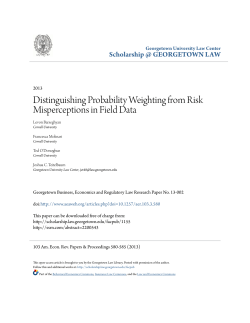 Distinguishing Probability Weighting from Risk Misperceptions in