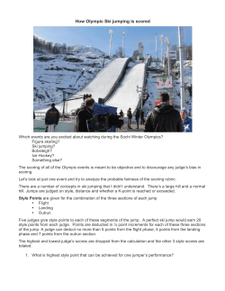 How Olympic Ski jumping is scored