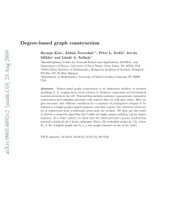 Degree-based graph construction