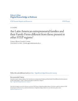 Are Latin American entrepreneurial families and their Family Firms