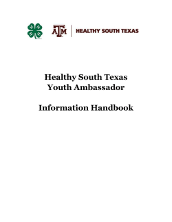 2016-2018 HST Ambassador Handbook
