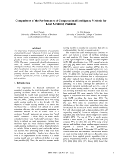 Comparisons of the Performance of Computational Intelligence