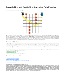 Breadth-First and Depth-First Search for Path Planning