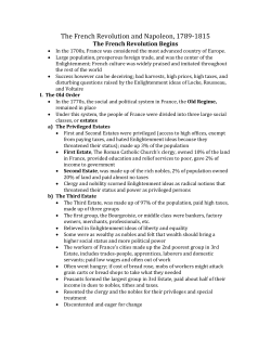 Ch. 23 The French Revolution and Napoleon