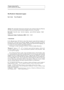 On Pavlovic`s theorem in space