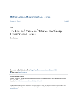 The Uses and Misuses of Statistical Proof in Age Discrimination