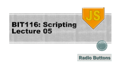 HTML Radio buttons
