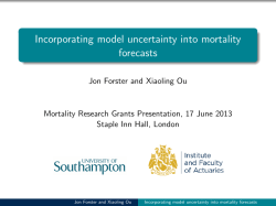 Incorporating model uncertainty into mortality forecasts