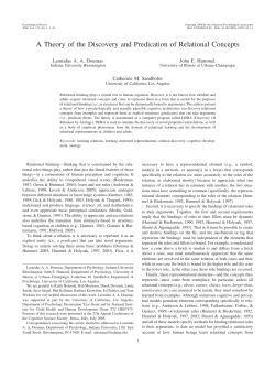 A Theory of the Discovery and Predication of Relational Concepts