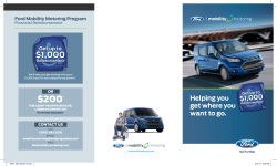 $1,000 $200 - Ford Mobility Motoring Program