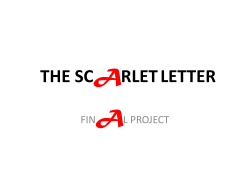 the scarlet letter
