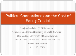 Politically Connected Firms: An International Event Study