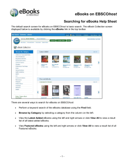 ebooks searching help sheet
