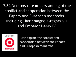 7.34 Demonstrate understanding of the conflict and cooperation
