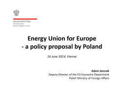 Realizacja polityki energetycznej - Ministry of Foreign Affairs of the