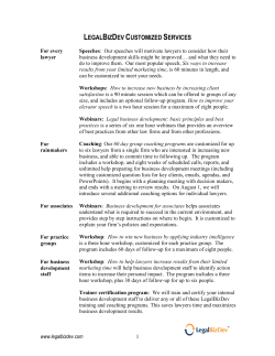 Products - LegalBizDev