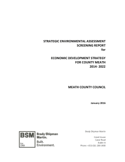 Strategic Environmental Assessment