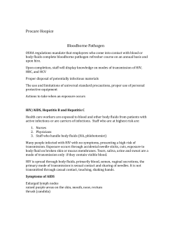 Blood Bourne Pathogen Post Test