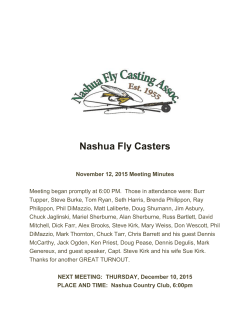 November 2015 - Nashua Fly Casting Association