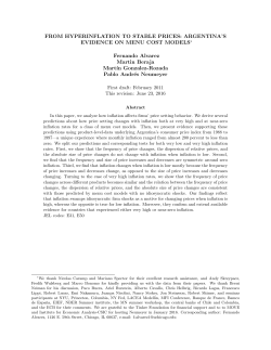 FROM HYPERINFLATION TO STABLE PRICES
