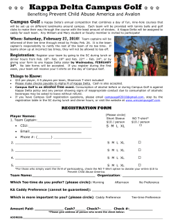 Kappa Delta Campus Golf - College of William and Mary