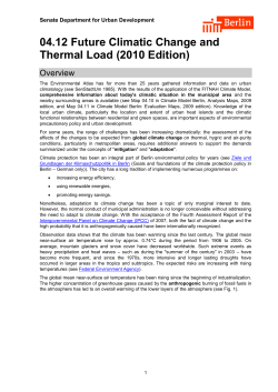 04.12 Future Climatic Change and Thermal Load (2010 Edition)