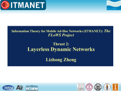 Goldsmith Thrust Achievements Dynamic Network Information Theory