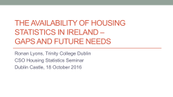 The Availability of Housing Statistics in Ireland