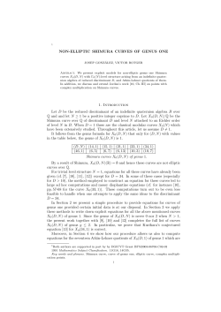 Non elliptic Shimura curves of genus one