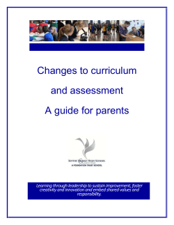 Changes to curriculum.doc - Blythe Bridge High School