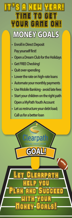 TIME TO GET YOUR GAME ON! Let Clearpath help you Plan and