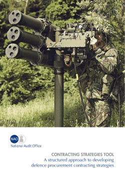 Contracting Strategies Tool