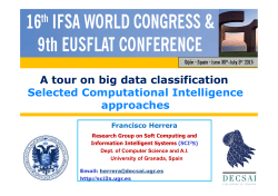 A tour on big data classification Selected Computational Intelligence