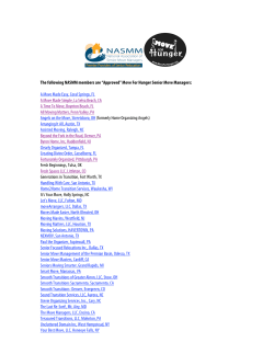 Move For Hunger SMMs May 2012