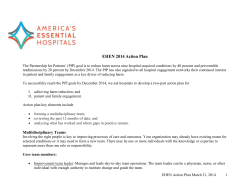 EHEN 2014 Action Plan - America`s Essential Hospitals