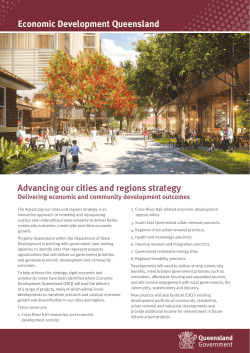 Advancing our cities and regions strategy