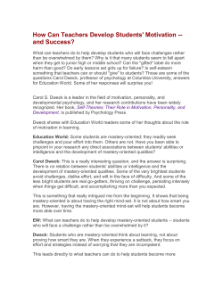 How Can Teachers Develop Students` Motivation -