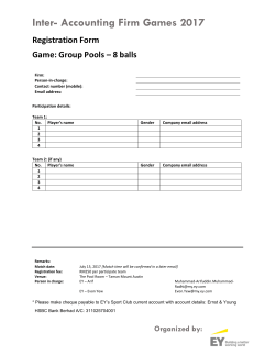 Inter- Accounting Firm Games 2017