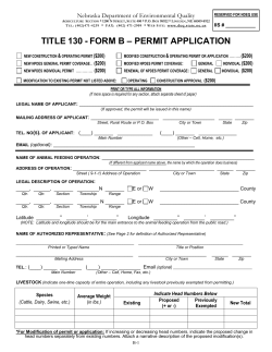 nebraska department of environmental quality - Settje Agri